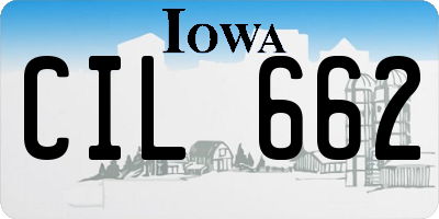 IA license plate CIL662