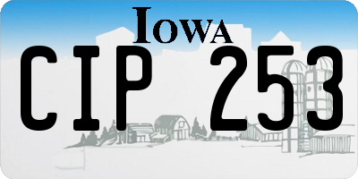 IA license plate CIP253