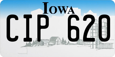 IA license plate CIP620