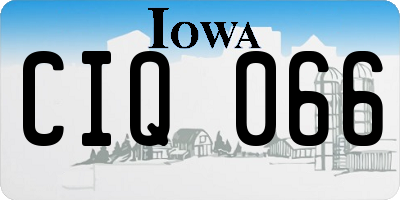 IA license plate CIQ066