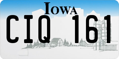 IA license plate CIQ161