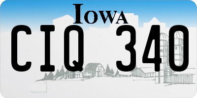 IA license plate CIQ340