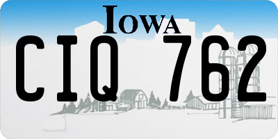 IA license plate CIQ762