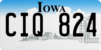 IA license plate CIQ824
