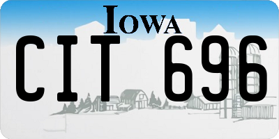 IA license plate CIT696
