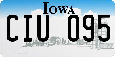 IA license plate CIU095