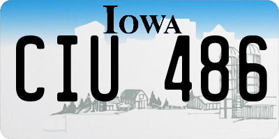 IA license plate CIU486