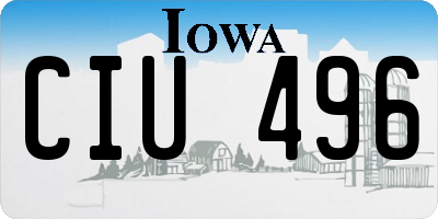 IA license plate CIU496