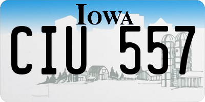 IA license plate CIU557