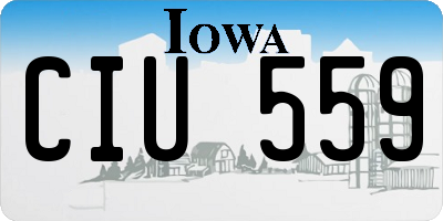 IA license plate CIU559