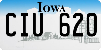 IA license plate CIU620