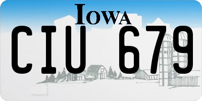 IA license plate CIU679