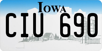 IA license plate CIU690