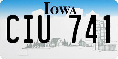 IA license plate CIU741