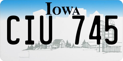 IA license plate CIU745