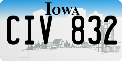 IA license plate CIV832