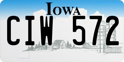 IA license plate CIW572