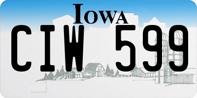 IA license plate CIW599