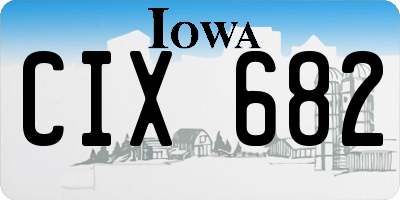 IA license plate CIX682