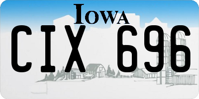 IA license plate CIX696