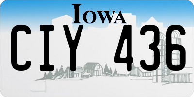 IA license plate CIY436