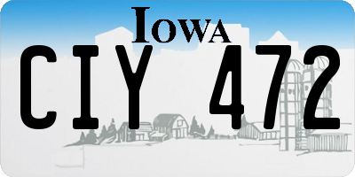 IA license plate CIY472