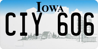 IA license plate CIY606