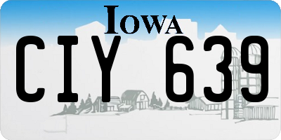 IA license plate CIY639