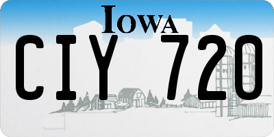 IA license plate CIY720