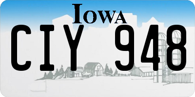 IA license plate CIY948