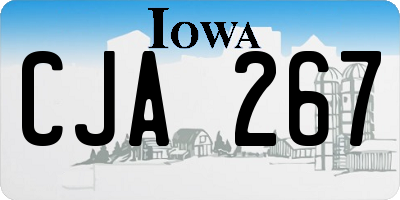 IA license plate CJA267