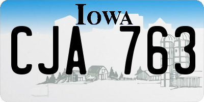 IA license plate CJA763