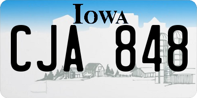 IA license plate CJA848