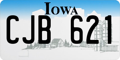IA license plate CJB621