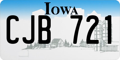 IA license plate CJB721