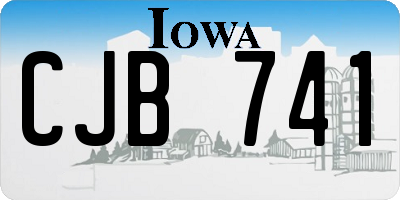 IA license plate CJB741