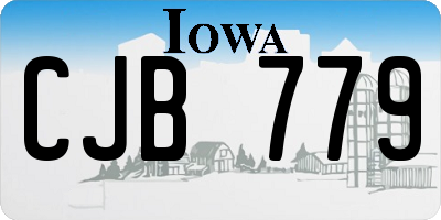 IA license plate CJB779