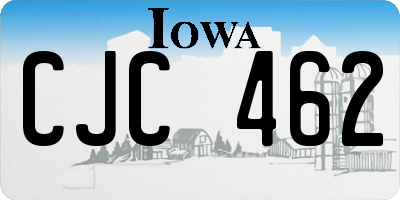 IA license plate CJC462