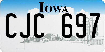 IA license plate CJC697
