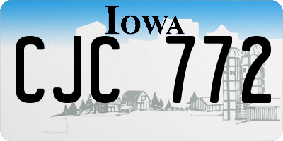 IA license plate CJC772