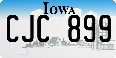 IA license plate CJC899