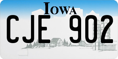 IA license plate CJE902
