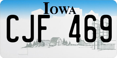 IA license plate CJF469
