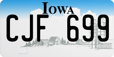 IA license plate CJF699