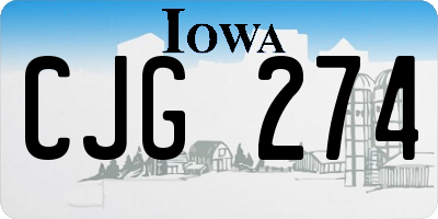 IA license plate CJG274