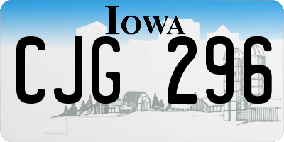 IA license plate CJG296