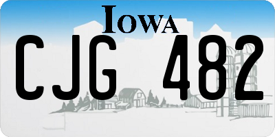 IA license plate CJG482
