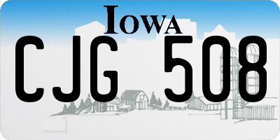 IA license plate CJG508