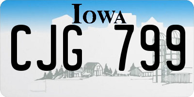 IA license plate CJG799