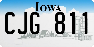 IA license plate CJG811